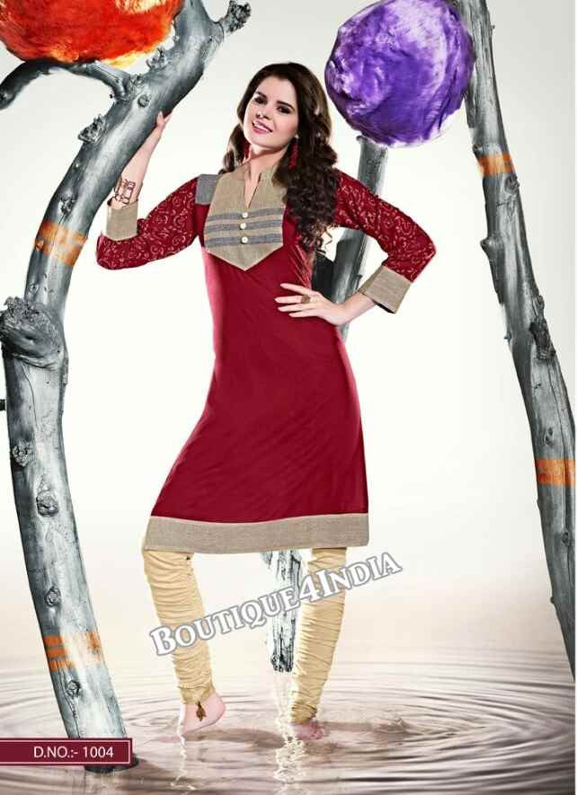 Maroon Color Ravishing Rayon Fabric Kurti