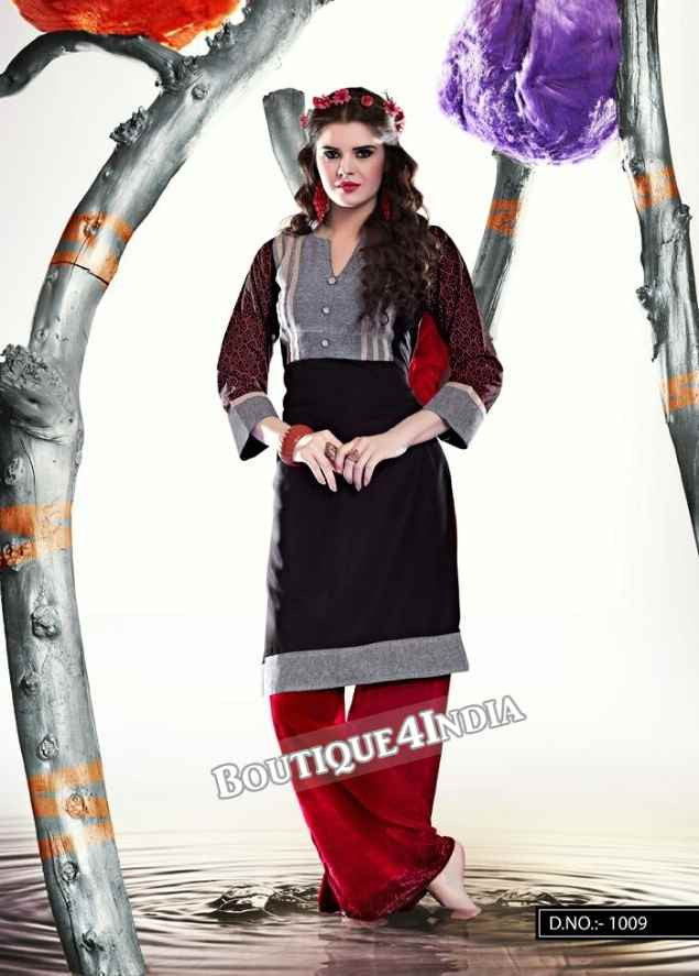 Grey Color Ravishing Rayon Fabric Kurti