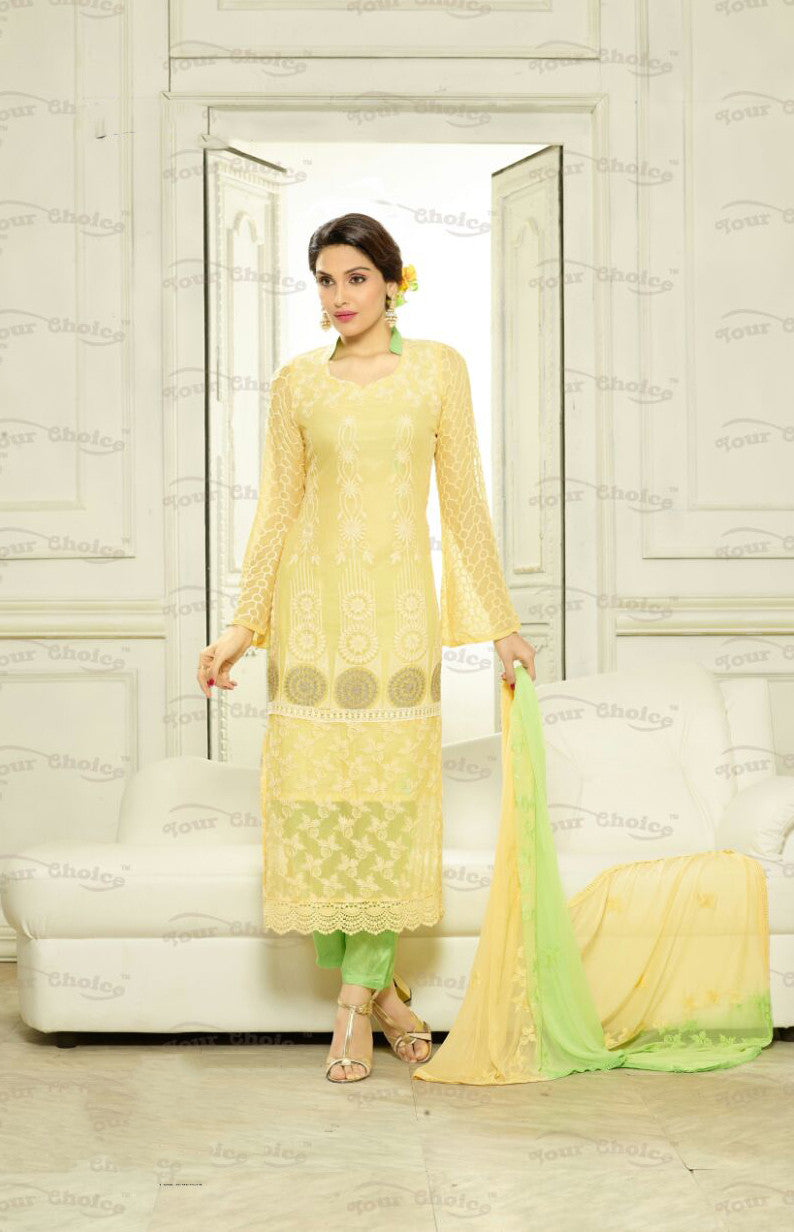 Distinguishable Silk Embroidered Floor Length Anarkali Salwar Suit