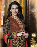 Exquisite Heavy Work Wedding Collection- Rich Red, Black And Golden Top To Bottom Rich Work Designer Wedding Stunning Collection / Party / Wedding / Festival / Special Occasion - Ready to Stitch - Boutique4India Inc.