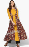 Rayon Kalamkari Printed A - Line Kurti