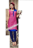 Pink Exotic colored Rayon Fabric Kurti