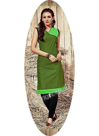 Green Exotic colored Rayon Fabric Kurti