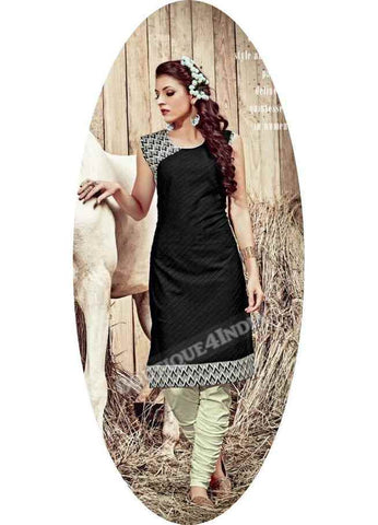 Black Exotic colored Rayon Fabric Kurti