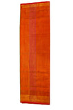 Uppada Tissue Silk  Saree in Goldenish Orange and Green Color