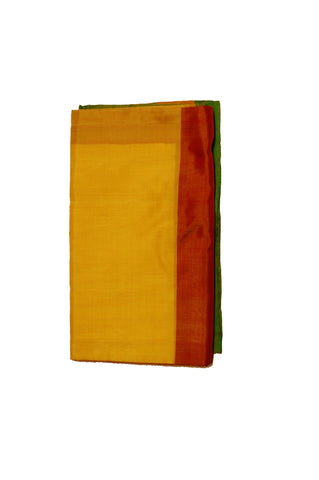 Pure Light weight Uppada Silk Saree in Yellow, Green and Golden Color