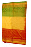 Pure Light weight Uppada Silk Saree in Yellow, Green and Golden Color