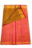 Uppada Silk Saree in Orange, Pink and Golden Color