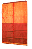 Uppada Silk Saree in Orange and Pink and Maroon Color