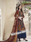 Multicolor Printed Pashmina Salwar Suit