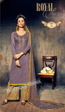Mountbatten Pink Pure Jam Silk Cotton Salwar Palazoo Suit