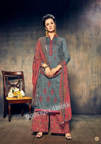 Sirocco Pure Jam Silk Cotton Salwar Palazoo Suit