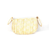 Gold color Wristlet Brocade Beaded Bangle Bag Clutches - Boutique4India Inc.