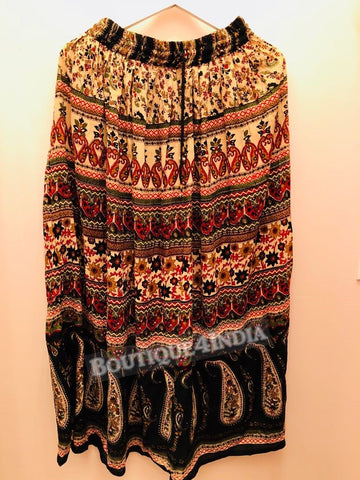 Rayon Multicolor Printed Skirt -2