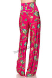 Pink Floral Printed High Waist Palazzo Pant