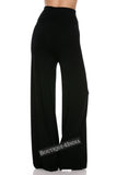 Solid Black Modal High Waist Palazzo Pant