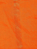 Orange Banarasi Silk Hand Block Printed Dupatta