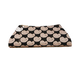Black color Dupion Silk Clutch Bag with beads and Brocade Fabric - Boutique4India Inc.