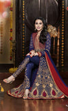 Exquisite Heavy Work Wedding Collection- Royal Blue, Rich Red And Golden  Top To Bottom Rich Work Designer Wedding Stunning Collection / Party / Wedding / Festival / Special Occasion - Ready to Stitch - Boutique4India Inc.