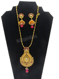 Bollywood style designer 24 inches long Necklace with matching Earrings set
