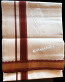Leader Cotton white Dhoti. Double pate