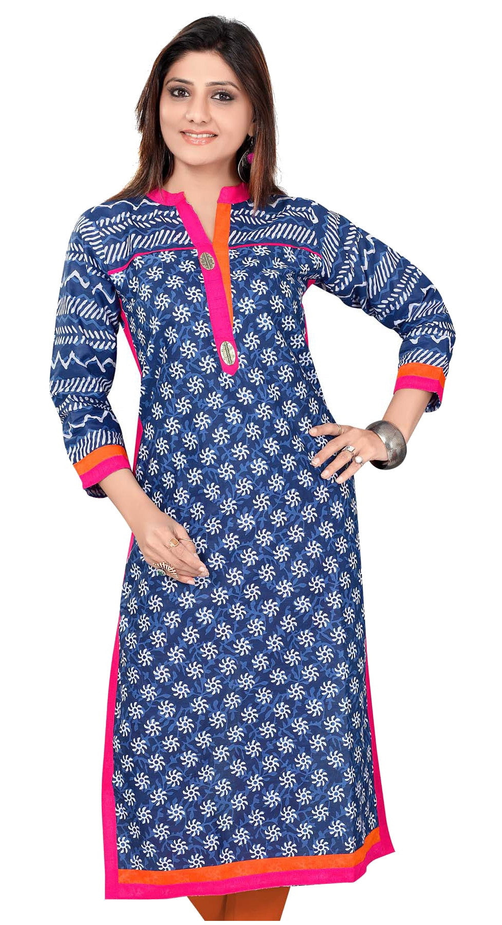 Buy online M2r Printed Cotton Blend Mandarin Collar Neck Kurti Palazzo Set  For Women from Kurta Kurtis for Women by M2r Apparel for ₹829 at 67% off |  2024 Limeroad.com