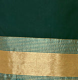 Green Color Banarasi Embroidered Straight Cut Salwar Suit