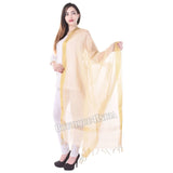 Chanderi Silk Golden Dupatta