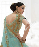 Sarees - Magical Blue And Golden Bridal Collections - Resplendent Bridal Designer Wedding Special Collections / Wedding / Party / Special Occasions / Festival - Boutique4India Inc.